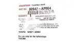 90947A2064 - Brakes: Brake Hose for Toyota Image