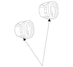 23183000542A17 - Body: Vent Grille for Mercedes-Benz Image