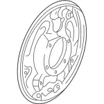 F7UZ2211AA - Brakes: Backing Plate for Ford Image