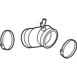 8S4Z9B659C - Engine: Air Outlet Tube for Ford: Focus Image