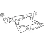 2L3Z5E212HA - Exhaust: Converter for Ford: Expedition, F-150, F-150 Heritage | Lincoln: Navigator Image