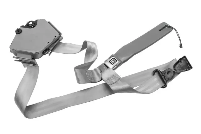 Gray Driver Seat Belt with Retractor and Buckle - GM (12516946)