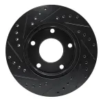 63346004R - : DFC Brake Rotor - Drilled and Slotted - Black for DYNAMIC FRICTION Image