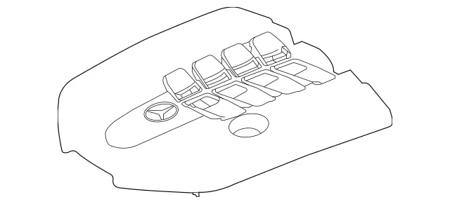 1760102601 - Chassis Sheet Metal/Air Intake: Engine Cover for Mercedes-Benz: GLE580, GLS580 Image image