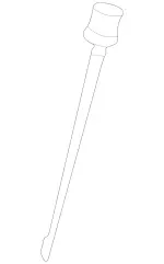 2013200259 - Springs, Suspension and Hydraulics: Oil Dipstick for Mercedes-Benz: 190E, 200, 200D, 260E, 280E, 300CE, 300D, 300E, 300SD, 300TD, 300TE, 400E, 400SE, 400SEL, 500E, 500SEC, 500SEL, 560SEC, 560SEL, 600SEL, C220, C230, C280, E420, E430, S420 Image