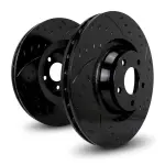 D44216CBP - : SP Performance, Rotors, Diamond/Dimpled, Black Zinc Coated, Set for SP Performance Image