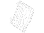 2049200132 - Rear Seat: Backrest Frame for Mercedes-Benz: C250, C300, C350 Image