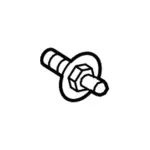 W715124S901 - : Lift Cylinder Ball Stud for Ford Image