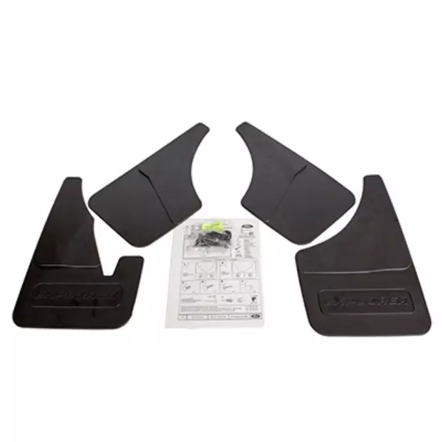 2006 thru 2010 Explorer OEM Genuine Ford Molded Splash Guards Mud Flaps Set of 4 - Ford (6L2Z-16A550-AA)