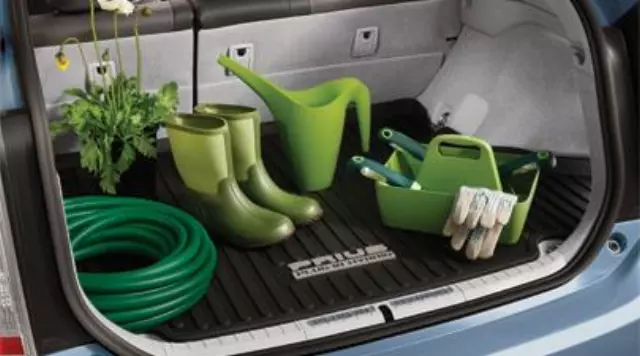 PT90847125 - Interior: Genuine Toyota 2012-2015 Prius Plug-In Black Rubber  All Weather Cargo Liner for Toyota: Prius, Prius Plug-In Image