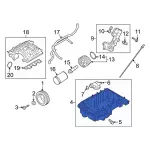L1MZ6675B - : 2020 Ford Oil Pan for Ford: Explorer, Police Interceptor Utility Image