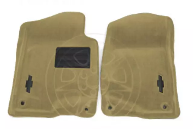 19159908 - : Floor Mats, Carpet, Front for Chevrolet: Silverado 1500, Silverado 1500 Classic, Silverado 1500 HD, Silverado 1500 HD Classic, Silverado 2500, Silverado 2500 HD, Silverado 2500 HD Classic, Silverado 3500, Silverado 3500 Classic, Silverado 3500 HD Image