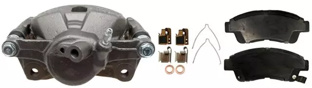 Front Passenger Side Disc Brake Caliper Assembly with Organic Pads (Loaded Non-Coated), Remanufactured - GM (18036291)