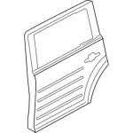 8A8Z7424630A - Body: Door Shell for Ford: Flex Image