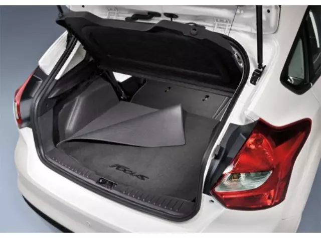 Carpeted Cargo Mat, Black Without Sub-Woofer - Ford (CV6Z-5411600-CA)