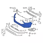 KT4Z17757CAPTM - Body: Bumper Cover for Ford: Edge Image