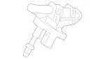 2118600847 - Windshield Washer, Emergency Equipmt: Nozzle, Wshld. Wshr. Syst for Mercedes-Benz: E320, E500, E55 AMG Image