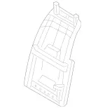 20491053018P68 - Body: Seat Back Panel for Mercedes-Benz Image