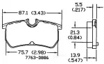 13054140 - : Disc Brake Pad Set for OmniParts Image
