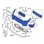 LK9Z17D957BAPTM - Body: Bumper Cover for Ford: Mustang Mach-E Image