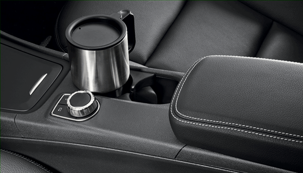 17668005919051 - : Cup Holder - Center Console - Black / Plastic for Mercedes-Benz Image