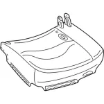 3W7Z54632A23AA - Body: Seat Cushion Pad for Ford: Crown Victoria | Mercury: Grand Marquis, Marauder Image