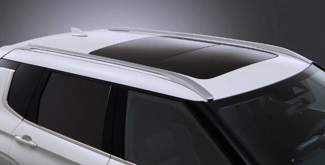 MZ576929EX - Cargo Management: Roof Rails - Silver for Mitsubishi: Outlander, Outlander PHEV Image