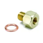 2278 - : FITTING, ADAPTER, METRIC, M12X1.75 MALE TO 1/8" NPTF FEMALE, BRASS for AutoMeter Image