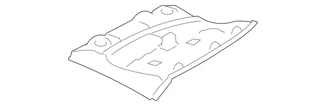 23068008398J12 - Body: Lower Cover for Mercedes-Benz Image