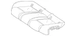 2479207200 - Rear Seat: Padding, Rr Seat Cushion for Mercedes-Benz: 180b, GLA250, GLA35 AMG, GLA45 AMG Image