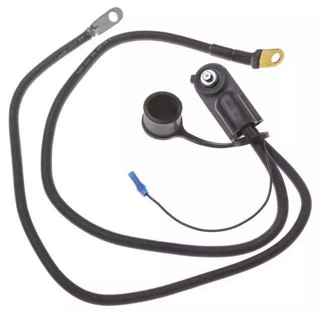 88865106 - : 4 Gauge Negative Side Terminal Battery Cable with Auxiliary Leads for GM Image