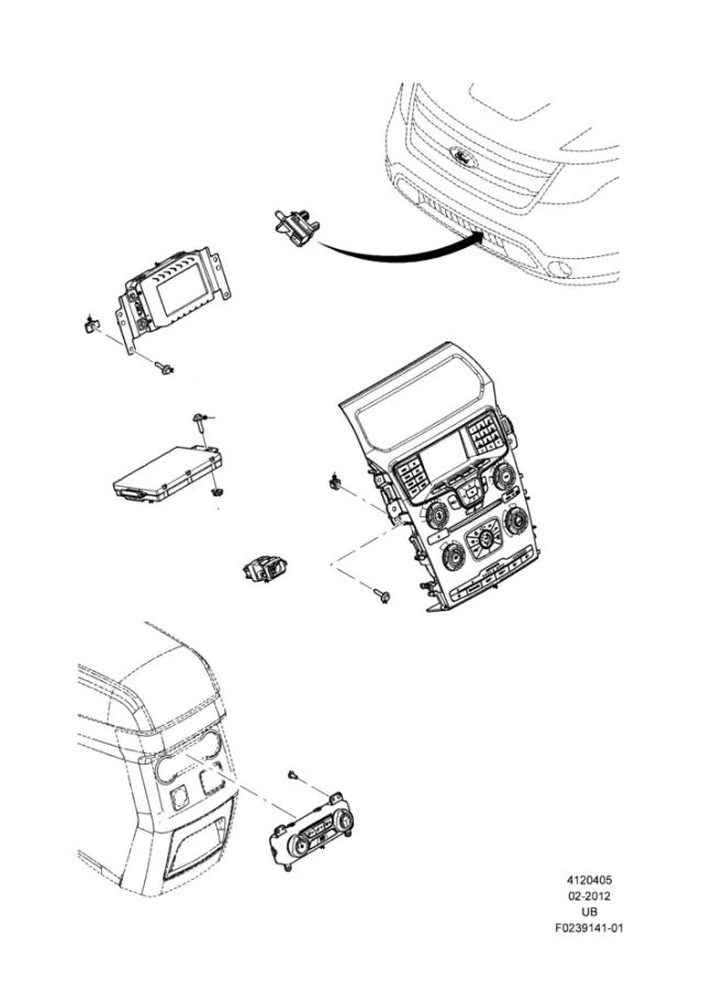 HB5Z19980C - Body: Heater Control for Ford Image