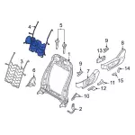 MU5Z1565500C - Body: Lumbar Adjuster for Ford: Bronco Sport, Escape, Expedition, F-150, F-150 Lightning, F-250 Super Duty, F-350 Super Duty, F-450 Super Duty, Maverick, Mustang Mach-E | Lincoln: Nautilus Image