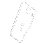 21392402008U16 - Body: Seat Back Panel for Mercedes-Benz Image