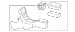 20868013507D54 - Body: Console Assembly for Mercedes-Benz Image