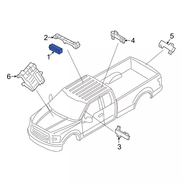 Tire Pressure Monitoring System (TPMS) Receiver - Ford (FT4Z-15607-C)