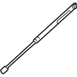 1W4Z16C826CAA - Body: Lift Cylinder for Lincoln: LS, Mark LT Image