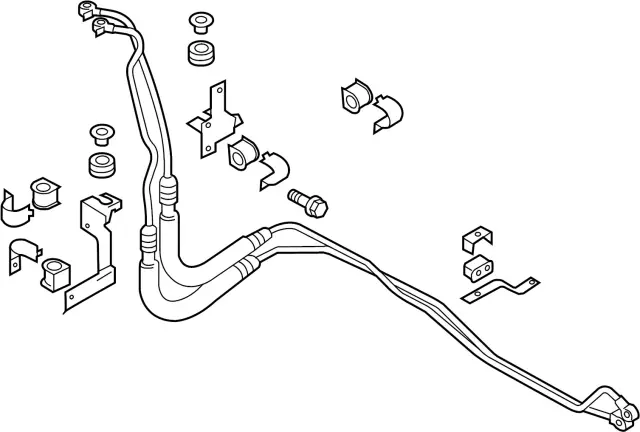 497201CB0A - Steering: Power Steering Pressure Hose for INFINITI: FX35, FX37, QX70 Image