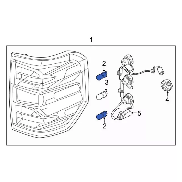 Tail Lamp Bulb - Ford (JL3Z-13466-F)