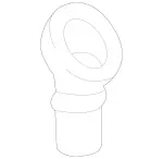 24672701597N92 - Body: Lock Knob Bezel for Mercedes-Benz Image