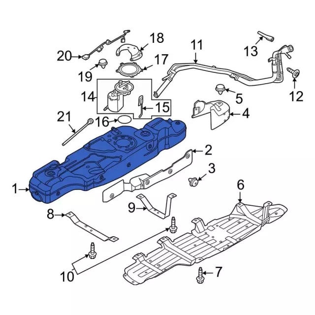 NB3Z9002B - : Fuel Tank for Ford: Bronco Image