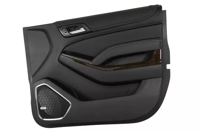 Black Front Passenger Side Door Interior Trim Panel - GM (84676596)