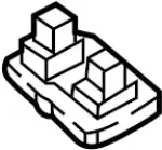 964095DA0A - Body: Sun-visor Holder for Infiniti Image