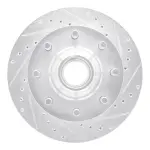 63148004R - : DFC Brake Rotor - Drilled and Slotted - Silver for DYNAMIC FRICTION Image