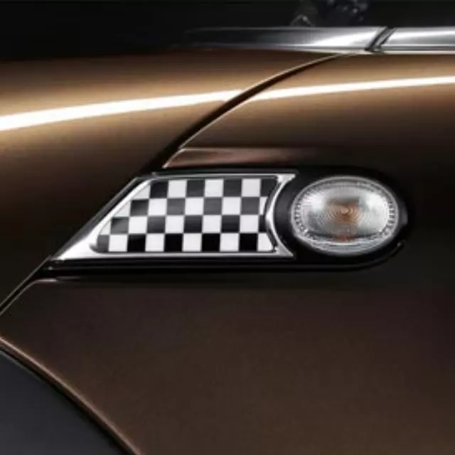 Side Scuttle Insert, Checkered Flag - Mini (51-13-0-432-572)