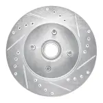 63154026R - : DFC Brake Rotor - Drilled and Slotted - Silver for DYNAMIC FRICTION Image