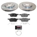 K8205 - : Z23 Daily Driver Carbon-Fiber Ceramic Brake Pad and Drilled &amp; Slotted Rotor Kit for PowerStop Image