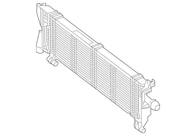 99500140164 - Radiator: Coolant Radiator for Mercedes-Benz: CLS450, CLS53 AMG, E300, E350, E53 AMG, GLC300 Image image