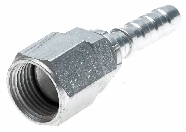 G172100404 - : Dual Seat Female JIC 37/SAE 45 Flare Swivel (Stainless Steel Braid) for Gates Image