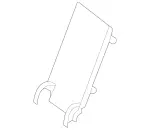 20492300227E94 - Body: Armrest Panel for Mercedes-Benz Image